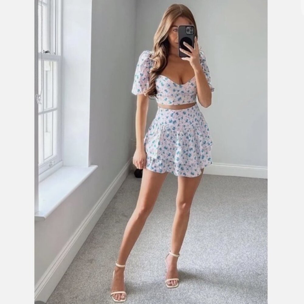 Zara Floral Print Crop Top